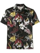 Wacko Maria - Floral Print Hawaiian Shirt - Men - Lyocell - S, Black, Lyocell