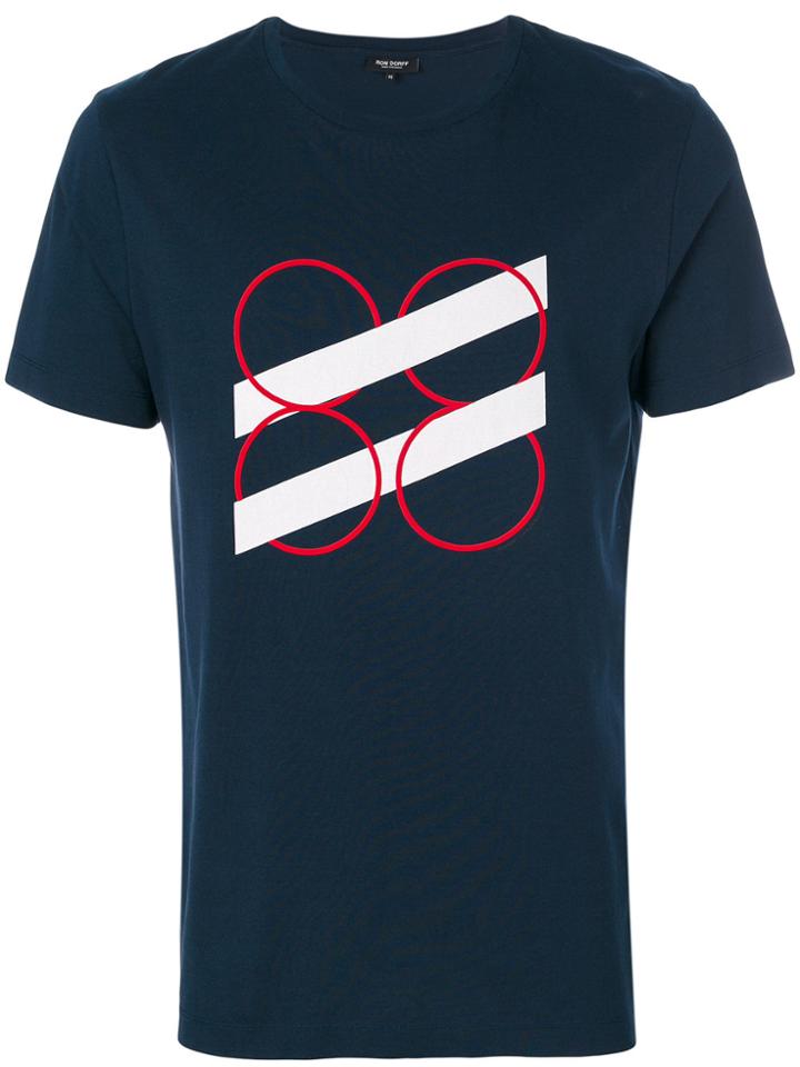 Ron Dorff Circles & Lines T-shirt - Blue