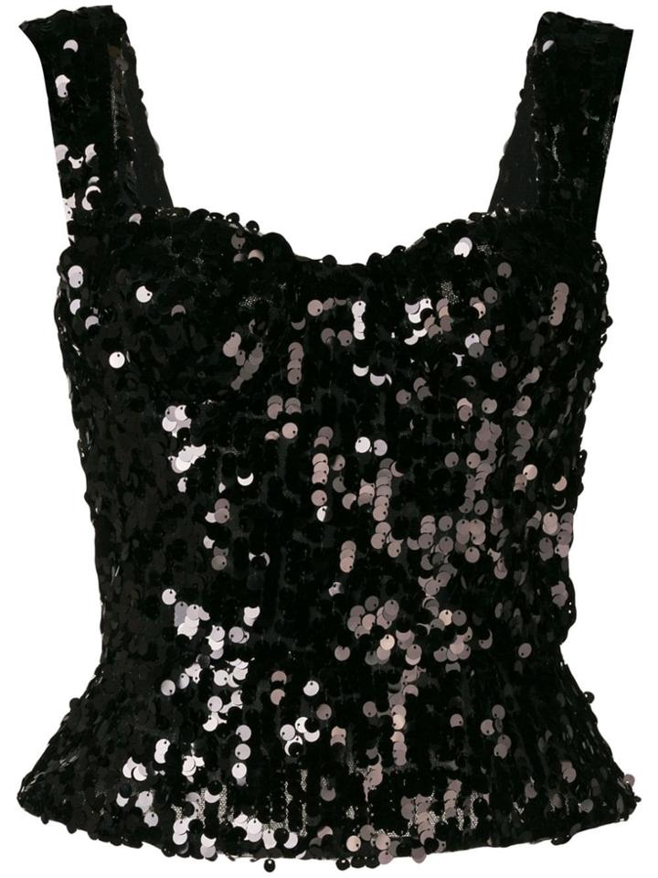 Dolce & Gabbana Sequined Top - Black