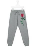 Mini Rodini Rose Sweatpants, Girl's, Size: 9 Yrs, Grey