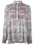 See By Chloé Boho Floral Print Shirt, Women's, Size: 44, Pink, Cotton