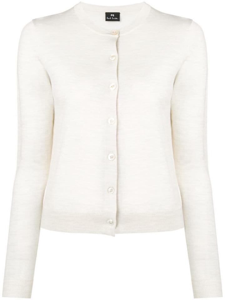 Ps Paul Smith Crew Neck Cardigan - Neutrals