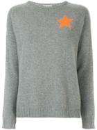 Bella Freud Star Intarsia Sweater - Grey