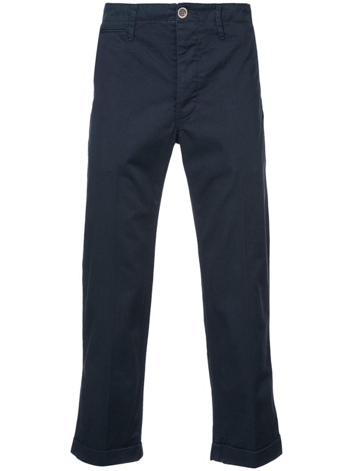 Visvim Straight Cropped Chinos - Blue