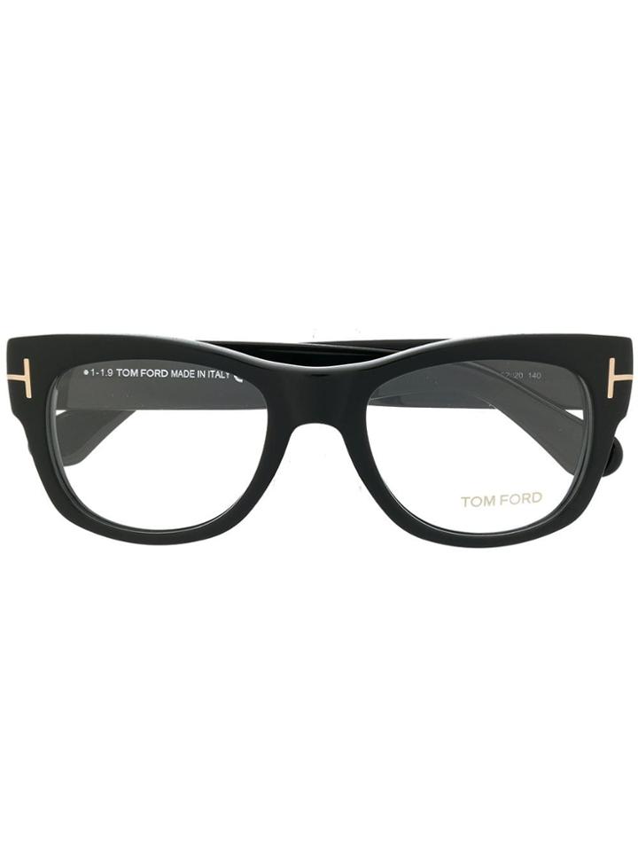 Tom Ford Eyewear Chunky Rectangular Glasses - Black