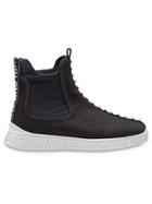 Miu Miu Embellished Hi-top Sneakers - Black