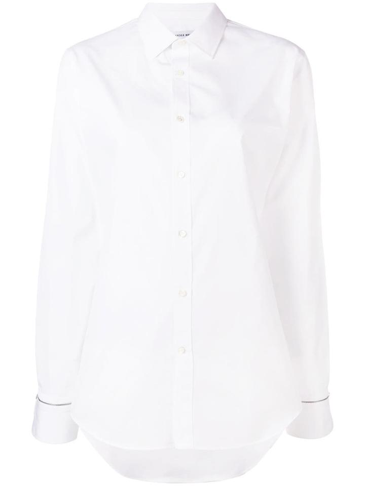 Alexander Mcqueen Zipped Sleeve Shirt - White