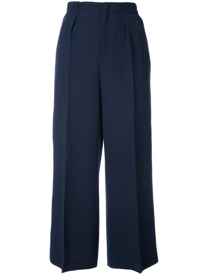 Voz Charmeuse Palazzo Trousers - Black