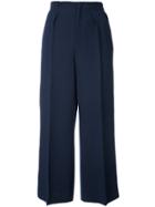 Voz Charmeuse Palazzo Trousers - Black