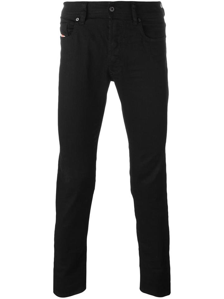 Diesel 'sleenker' Skinny Jeans, Men's, Size: 31, Black, Cotton/spandex/elastane