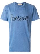 Maison Kitsuné Designer Print T-shirt - Blue