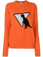 Prada Dinosaur Sweater - Yellow & Orange