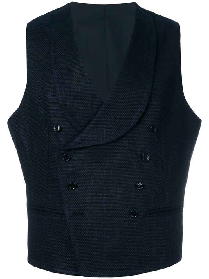 Tagliatore Double-breasted Waistcoat - Blue