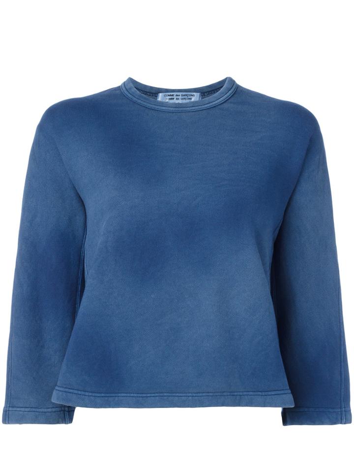 Comme Des Garçons Comme Des Garçons Faded Effect Sweatshirt - Blue