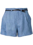 Guild Prime Front Pleat Shorts, Women's, Size: 36, Blue, Tencel
