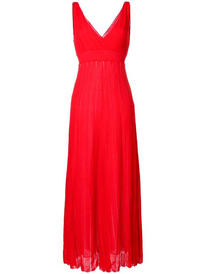 P.a.r.o.s.h. V-neck Maxi Dress - Red