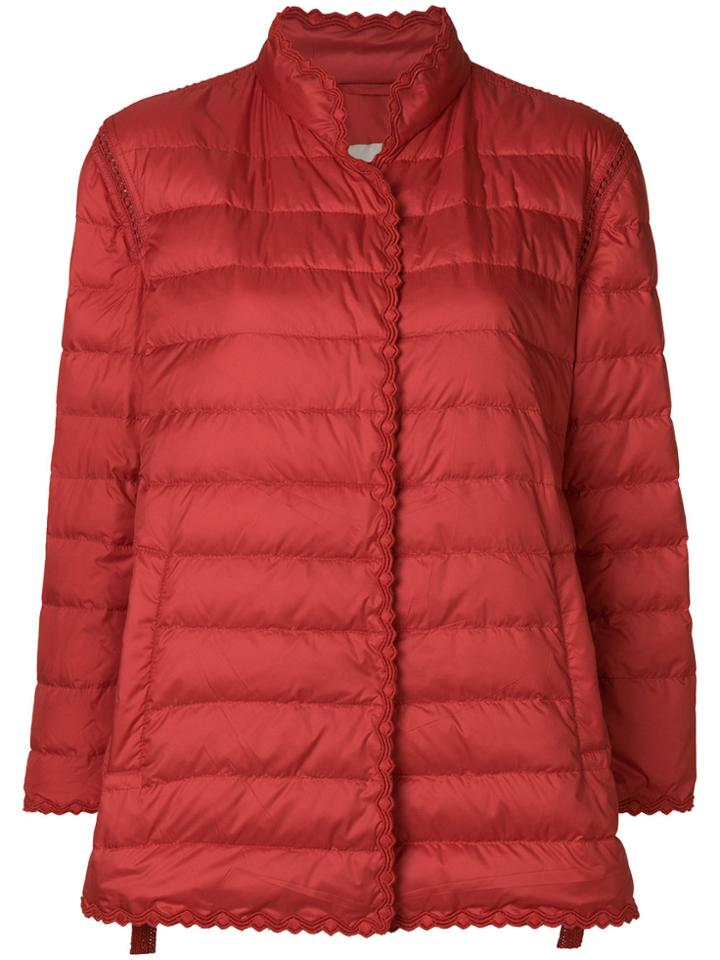 Ermanno Scervino Button Padded Jacket - Red