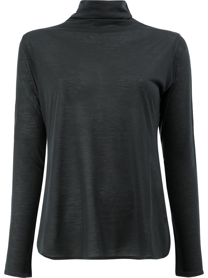 Lamberto Losani Fine Knit Jumper - Black
