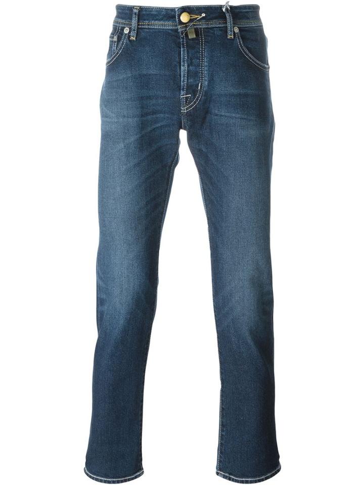 Jacob Cohen Slim Fit Jeans, Men's, Size: 32, Blue, Cotton/spandex/elastane