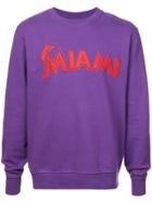 Marcelo Burlon County Of Milan Miami Sweatshirt - Pink & Purple