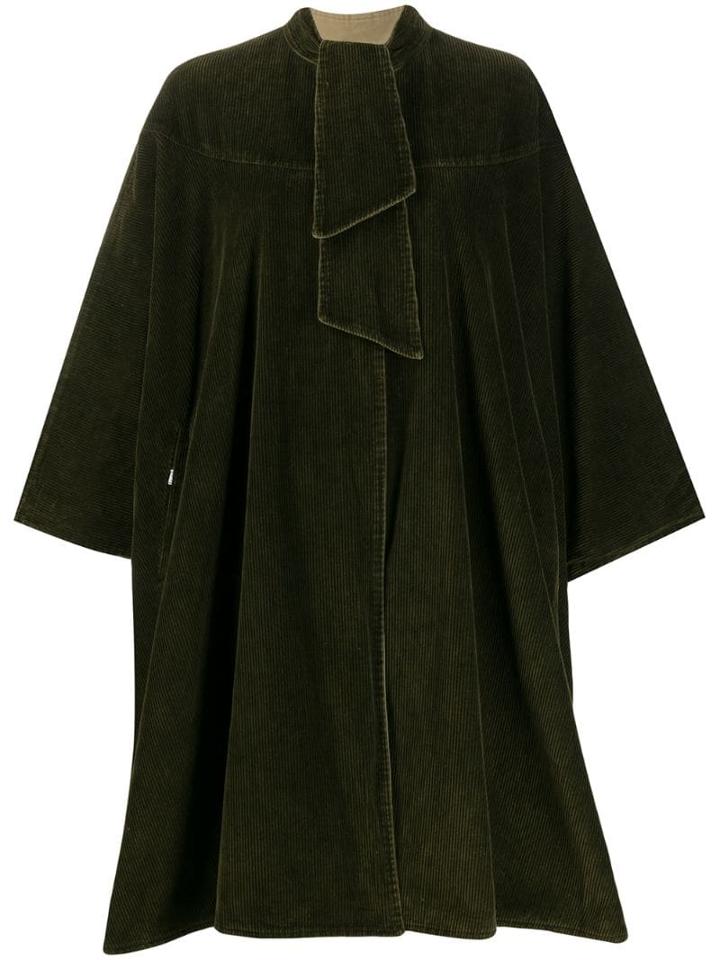 A.n.g.e.l.o. Vintage Cult 1970's Pussy-bow Poncho - Green