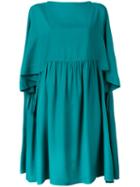 Gianluca Capannolo Pleated Dress, Women's, Size: 42, Blue, Viscose