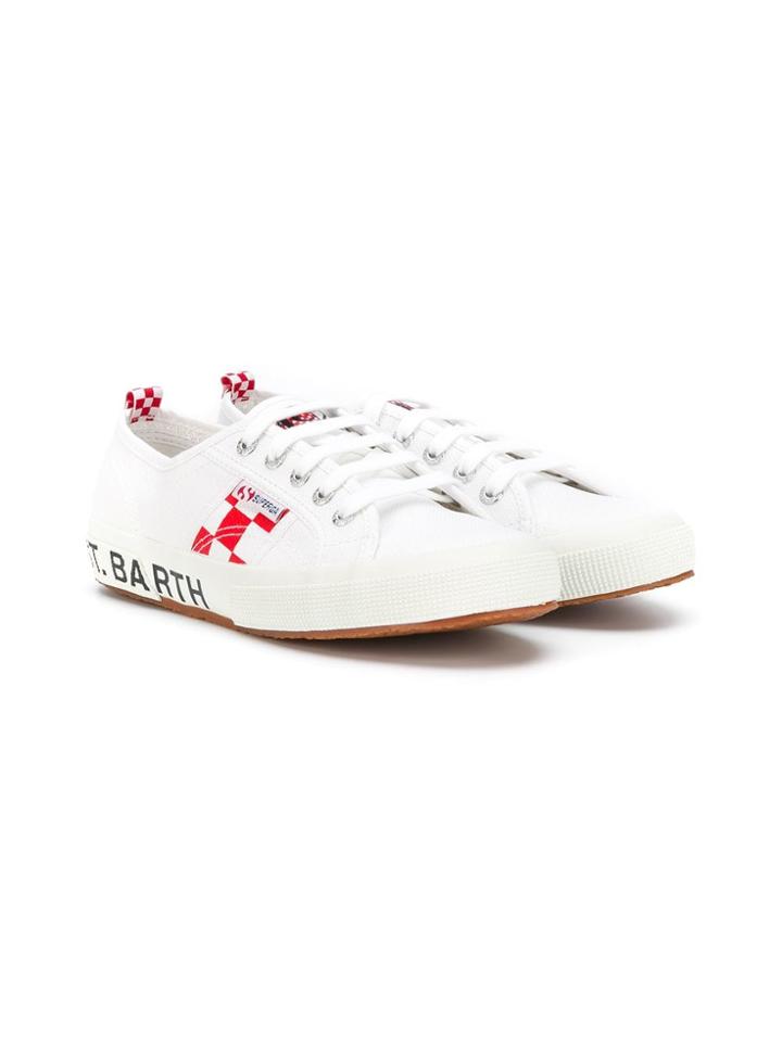 Mc2 Saint Barth Kids Boulevard Sneakers - White
