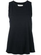 Current/elliott - Wrap Back Tank Top - Women - Cotton - 0, Black, Cotton