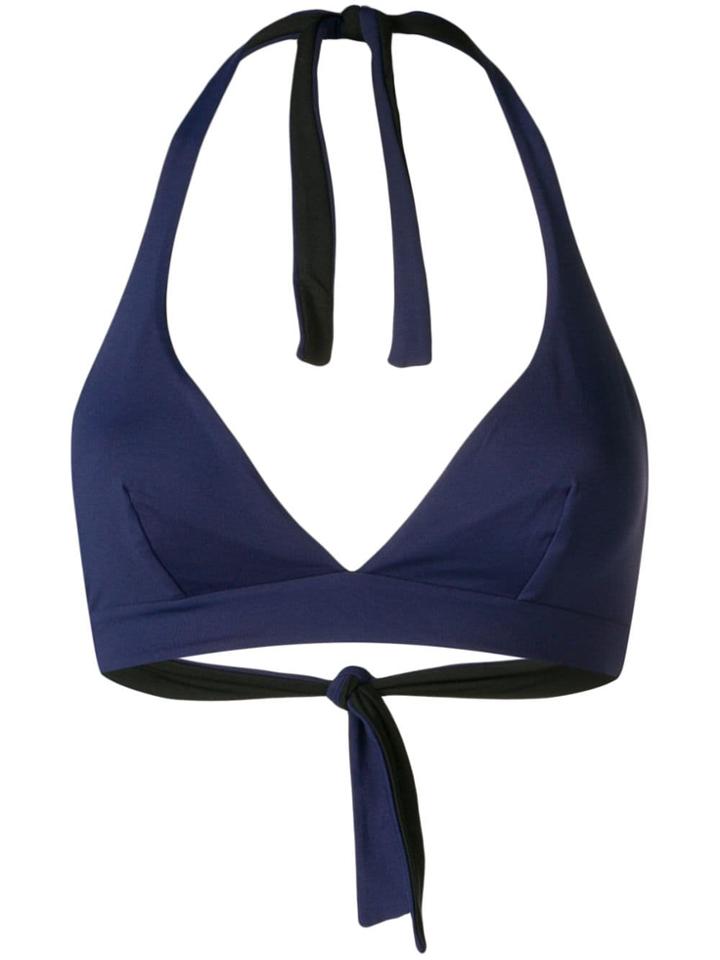 Fisico Triangolo Bikini Top - Black