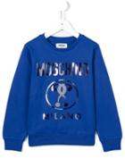 Moschino Kids Logo Sweatshirt, Boy's, Size: 6 Yrs, Blue