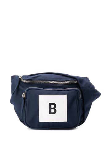 Band Of Outsiders B Logo Print Belt Bag - Blue