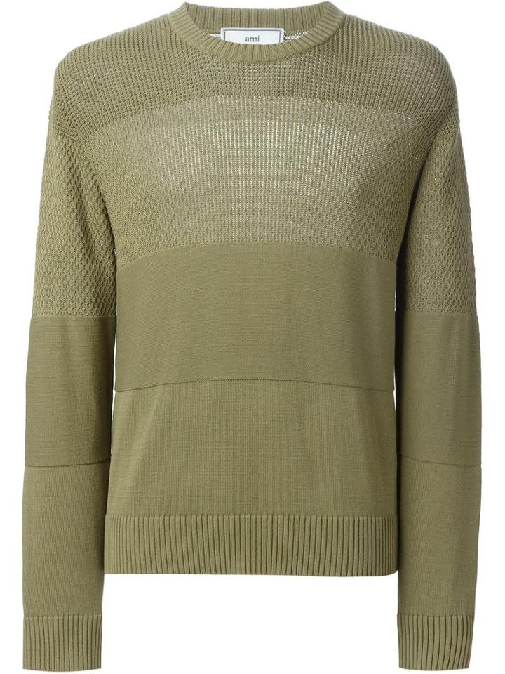 Ami Alexandre Mattiussi Panelled Jumper