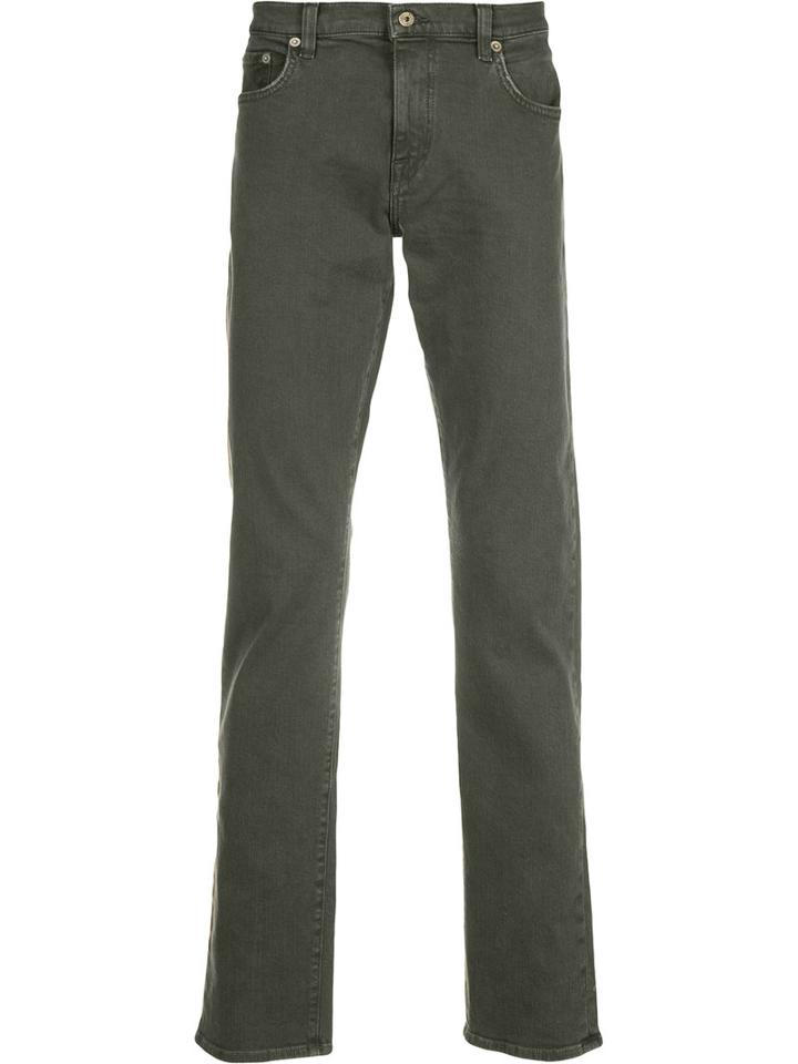Baldwin Henley Jeans, Men's, Size: 31, Green, Cotton/spandex/elastane