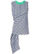 Ck Calvin Klein Bold Stripe Sleeveless Top - White
