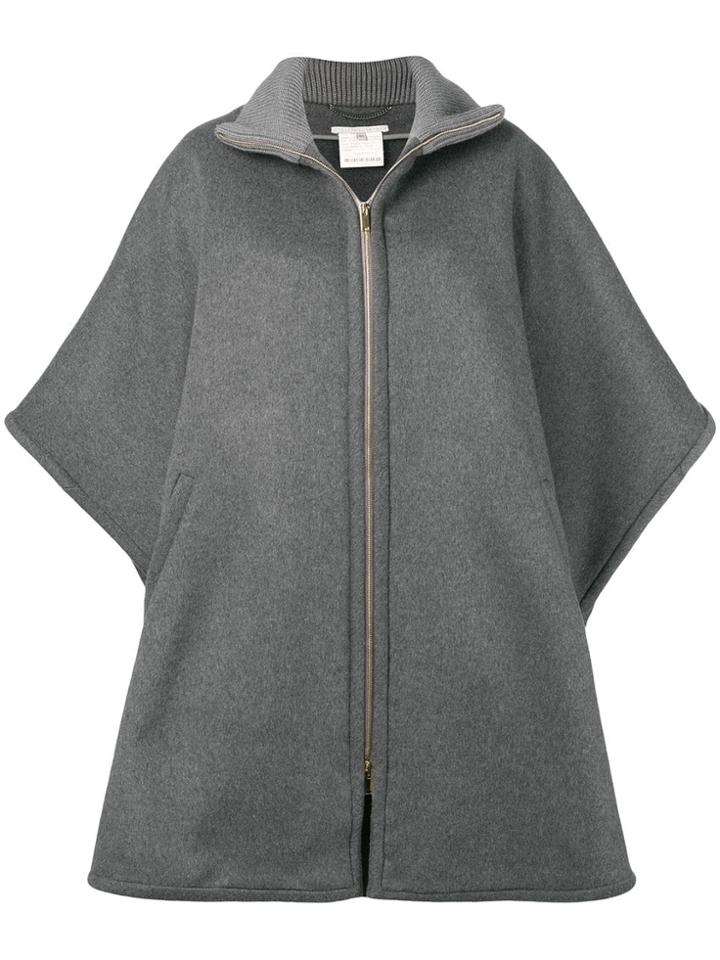 Stella Mccartney Zip-front Poncho - Grey