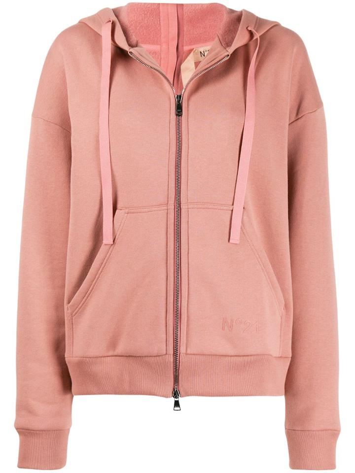 Nº21 Double Zip Hoodie - Pink