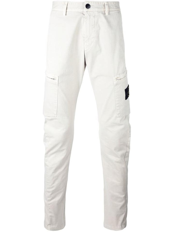 Stone Island Straight Leg Cargo Trousers