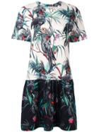 Ps By Paul Smith Macaw Print Flared Dress, Women's, Size: Xs, Cotton