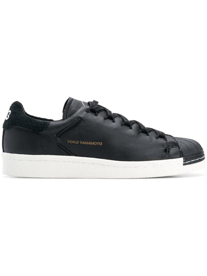 Y-3 Logo Lace-up Sneakers - Black