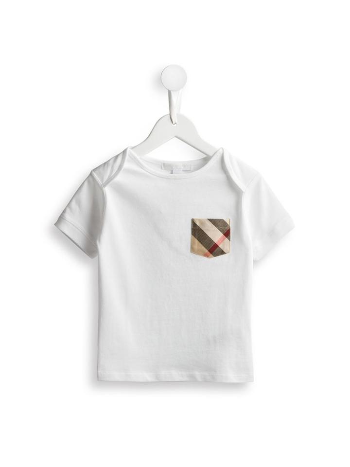 Burberry Kids Check Pocket T-shirt