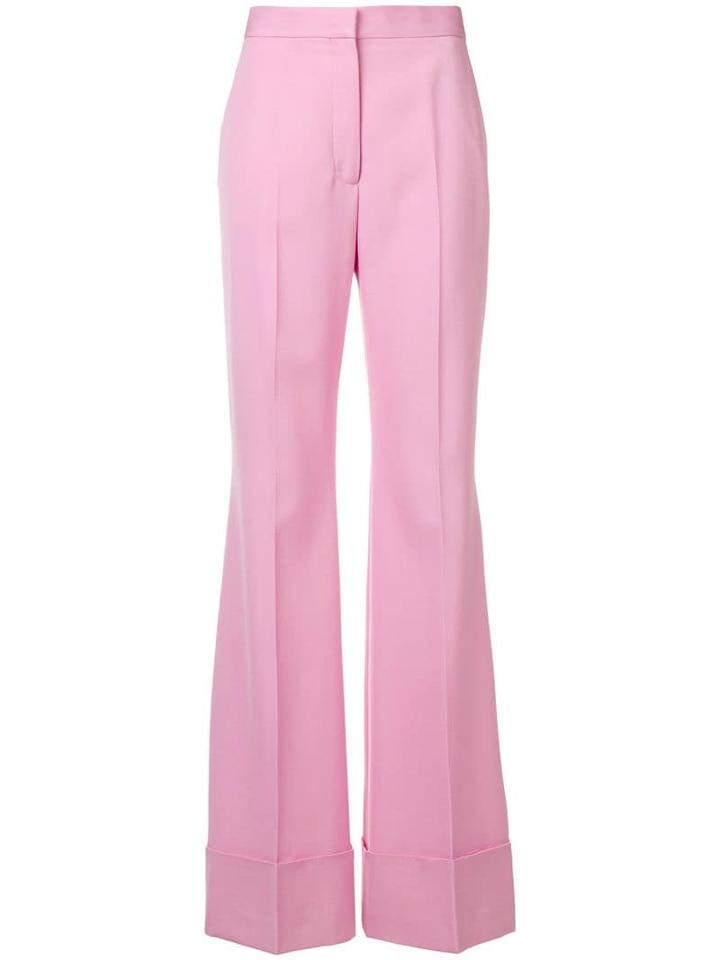 Stella Mccartney High-waisted Flared Trousers - Pink