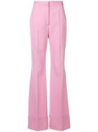 Stella Mccartney High-waisted Flared Trousers - Pink