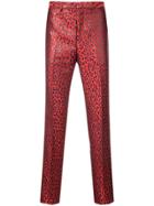 Givenchy Leo Lurex Trousers - Red