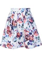 Mary Katrantzou Algernon Skirt, Women's, Size: 8, Pink/purple, Silk/cotton