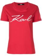 Karl Lagerfeld Karl Signature T-shirt - Red