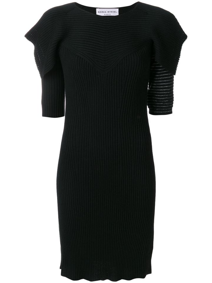 Sonia Rykiel Fitted Knit Dress - Black