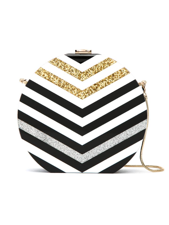 Isla Stried Clutch - Black