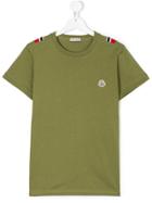 Moncler Kids Logo Patch T-shirt - Green