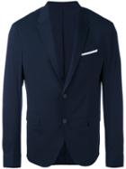 Neil Barrett - Single-breasted Dinner Jacket - Men - Cotton/polyamide/polyester/viscose - 50, Blue, Cotton/polyamide/polyester/viscose