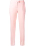 Boutique Moschino Cigarette Trousers, Women's, Size: 42, Pink/purple, Other Fibres/virgin Wool